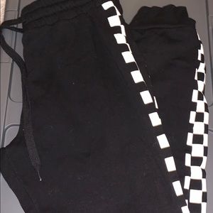 Forever 21 Checkered Sweatpants